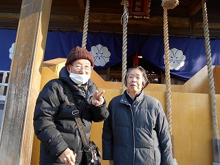 戸の上神社へ初もうで